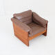 Vintage Danish mid-century armchair in solid teak by Mikael Laursen 1960s