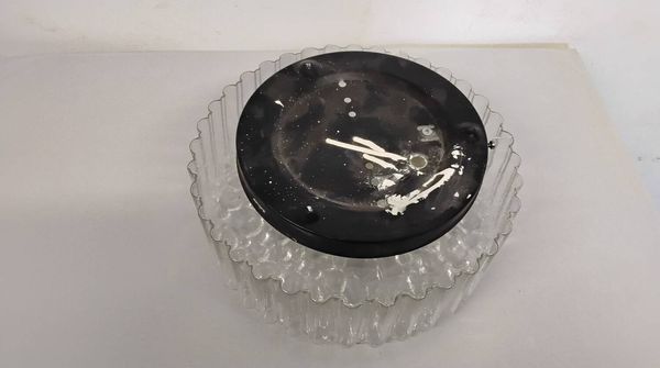 Plafonnier/ appliqué bubble en verre