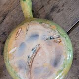 Enamelled clay pan