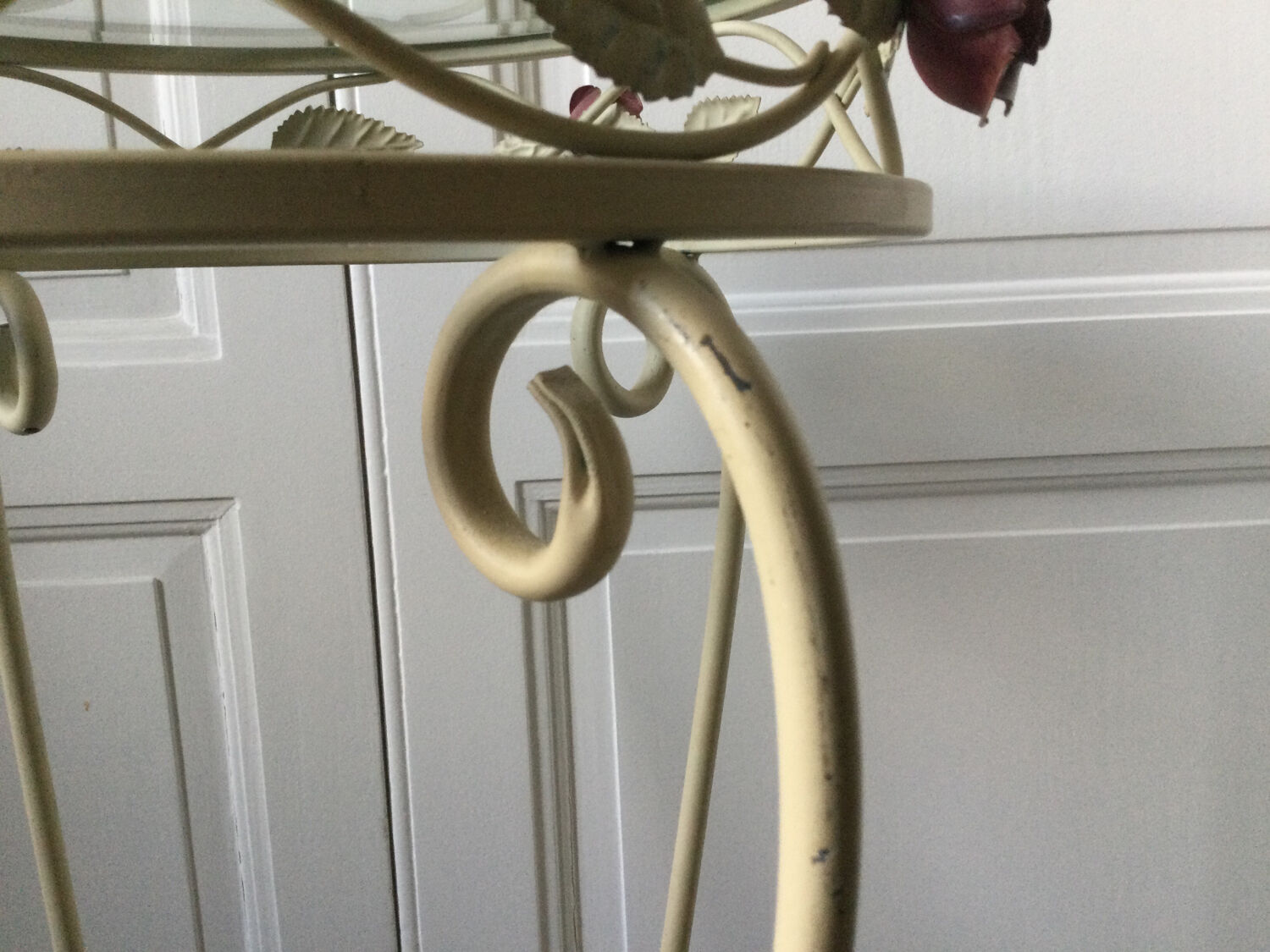 Art Nouveau style iron console