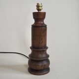 Brown wooden lamp