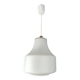 Vintage white opaline glass pendant – 1960s