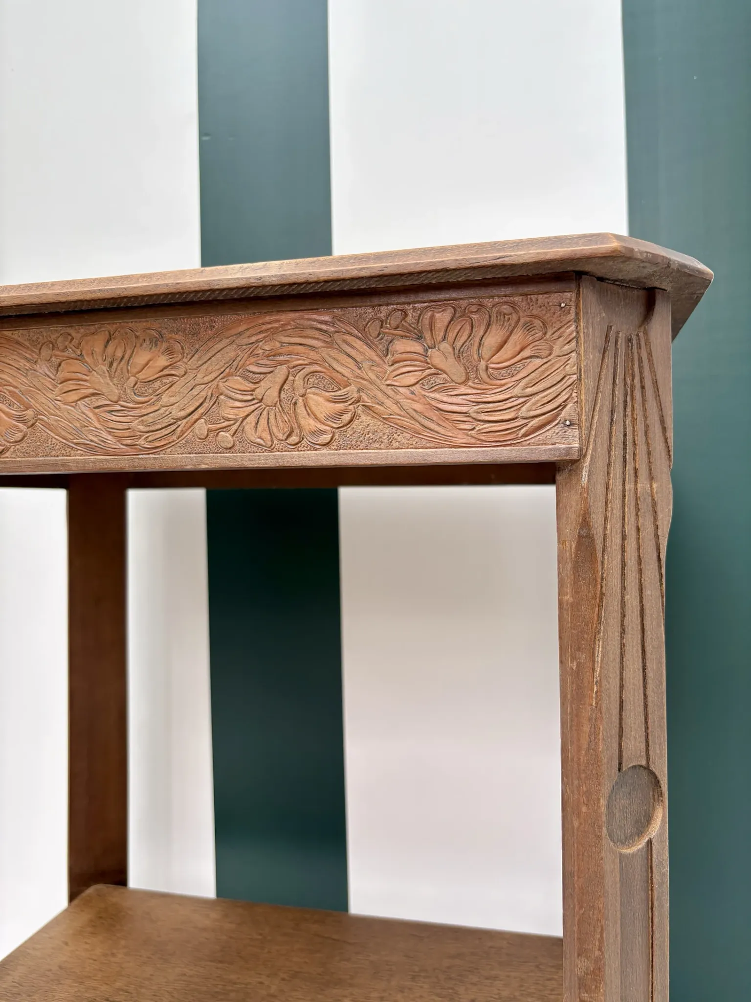 Art Deco side table in wood