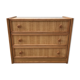 Rattan chest of drawers