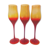 Ensemble de 3 verres faits à la main par l’artiste Professeur Zbigniew horbowy