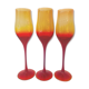 Set of 3 handmade glasses by artist Professor Zbigniew horbowy