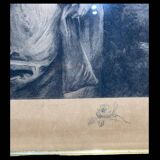 Engraving of a woman.