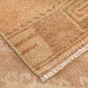 Brown & Cream Turkish Runner Rug, 95x377Cm