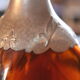 Seventie's bottle foot lamp