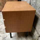 Mini dresser furniture tv / vintage hifi teak metal feet 1950 1960