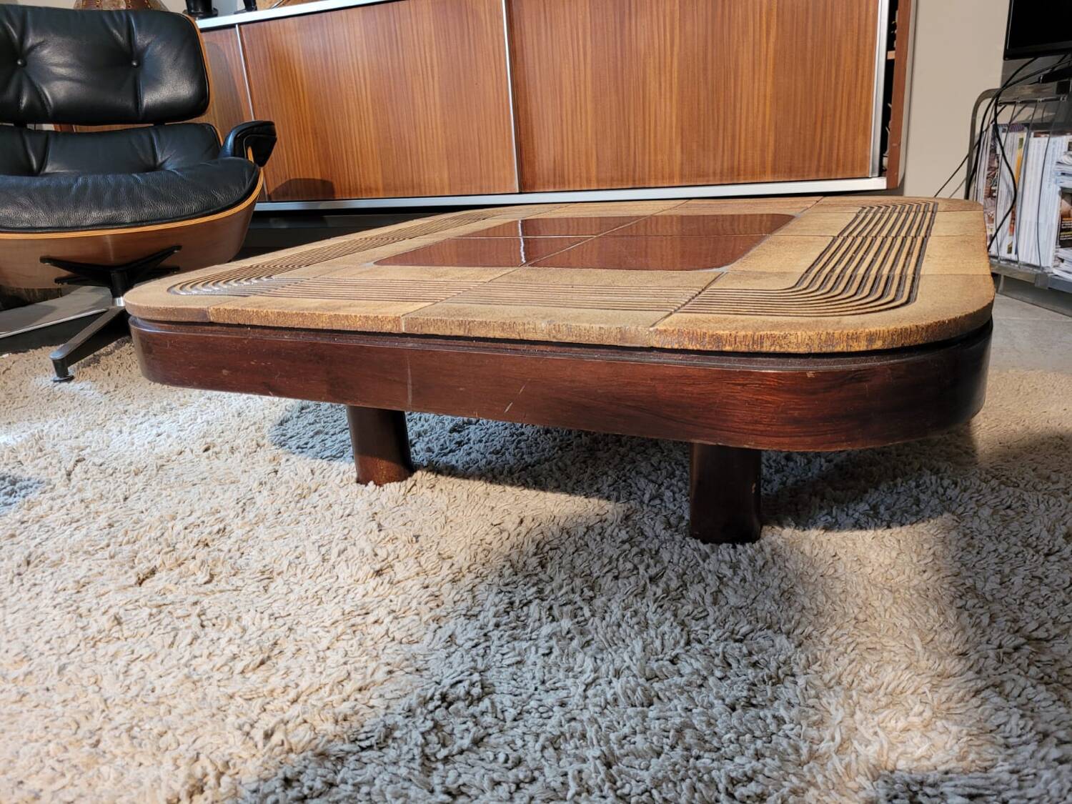 Roger Capron Mambo model ceramic coffee table 1970