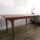 Table teck extensible années 60