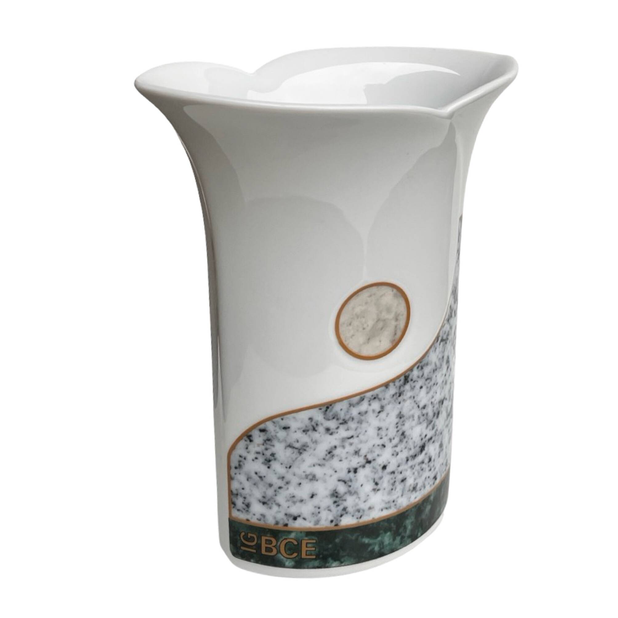 Hutschenreuther Vase IG BCE, Germany, 1990s, decorative porcelain, model 69