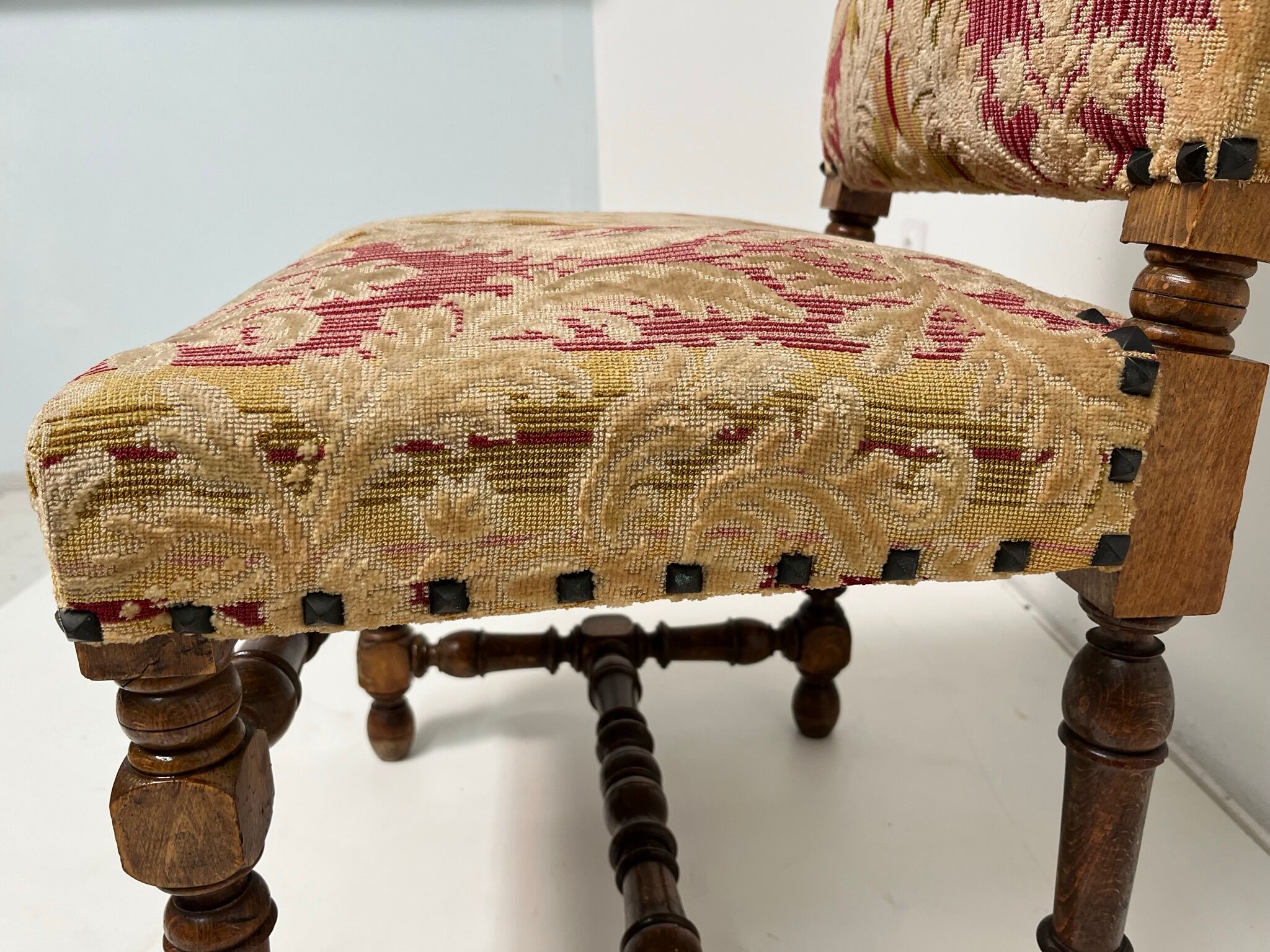 Louis XIII style walnut chair