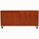 Buffet années 1960 en noyer avec portes coulissantes, 120cm