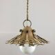 Lampe à suspension vintage en fer forgé, années 1930