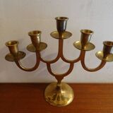 Chandelier 5 fires vintage brass