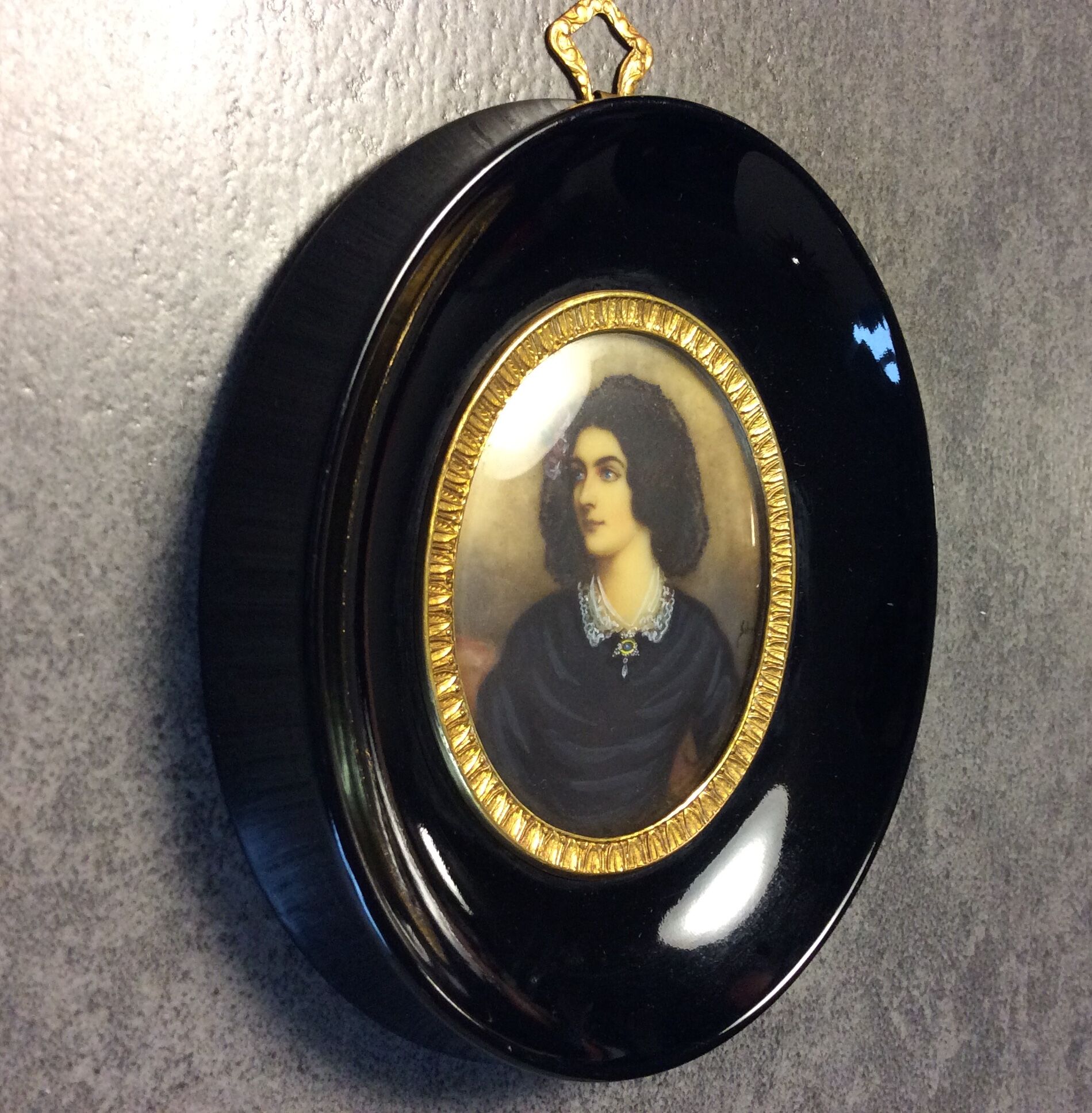 Pair of Napoleon III miniature frames