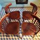 Set de 4 chaises de bistrot 1950