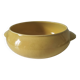 Salins Miramar lemon yellow dish – textured earthenware, 1950s–60s