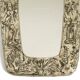 Beautiful Mid-Century Modern Wall Mirror with a Silver-Plated Frame