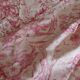 Vintage cotton tablecloth with birds and pink flowers 135 X 145 cm