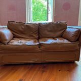 Roche Bobois sofa inspired by Hermès saddle leather