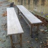 Pair of oak benches