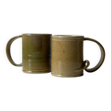 Duo of handmade cups