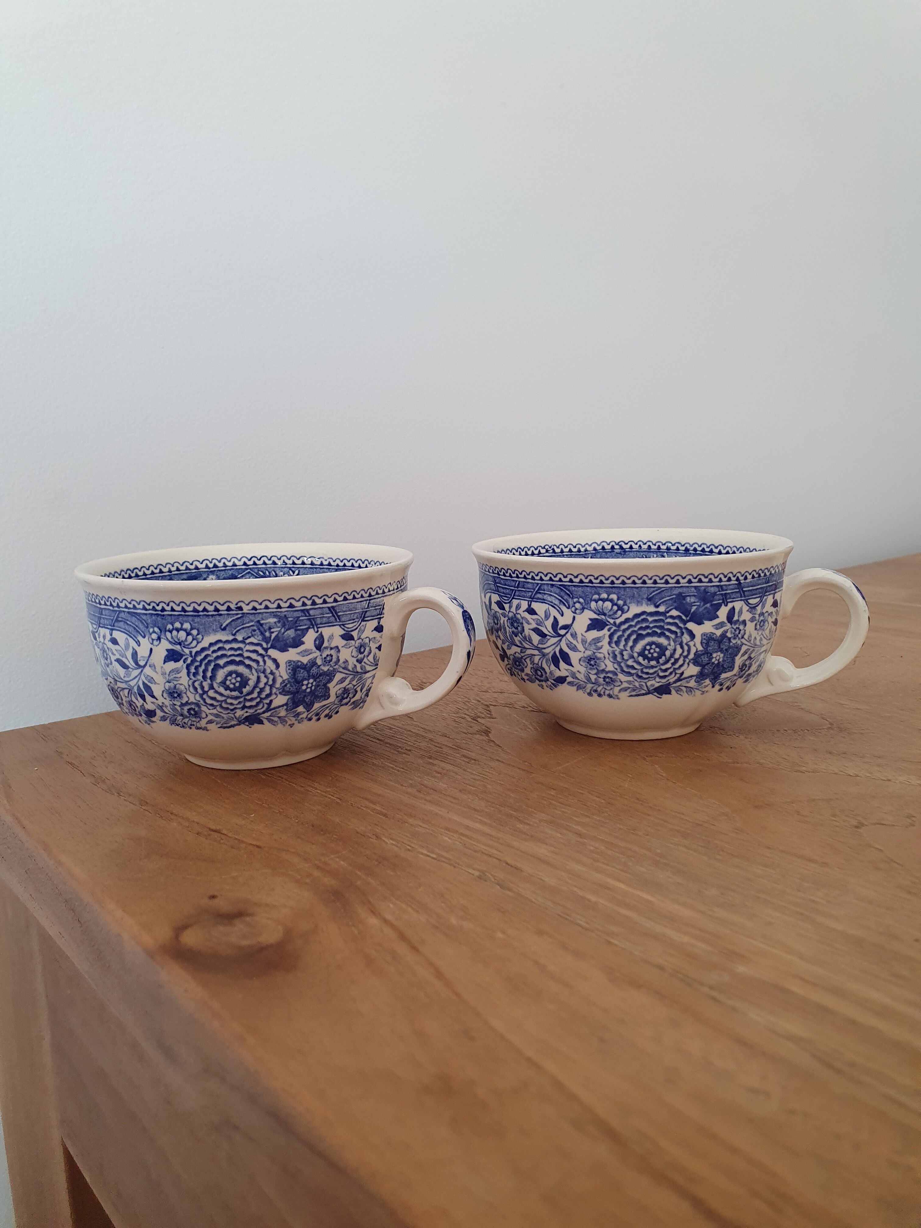 2 tasses à café Villeroy et Boch, modèle Burgenland, 1950