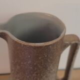 80s speckled stoneware pitcher