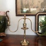 Scandinavian brass chandelier
