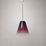 Italian Elegance – Leucos Pendant Light with Transparent Purple Murano Glas