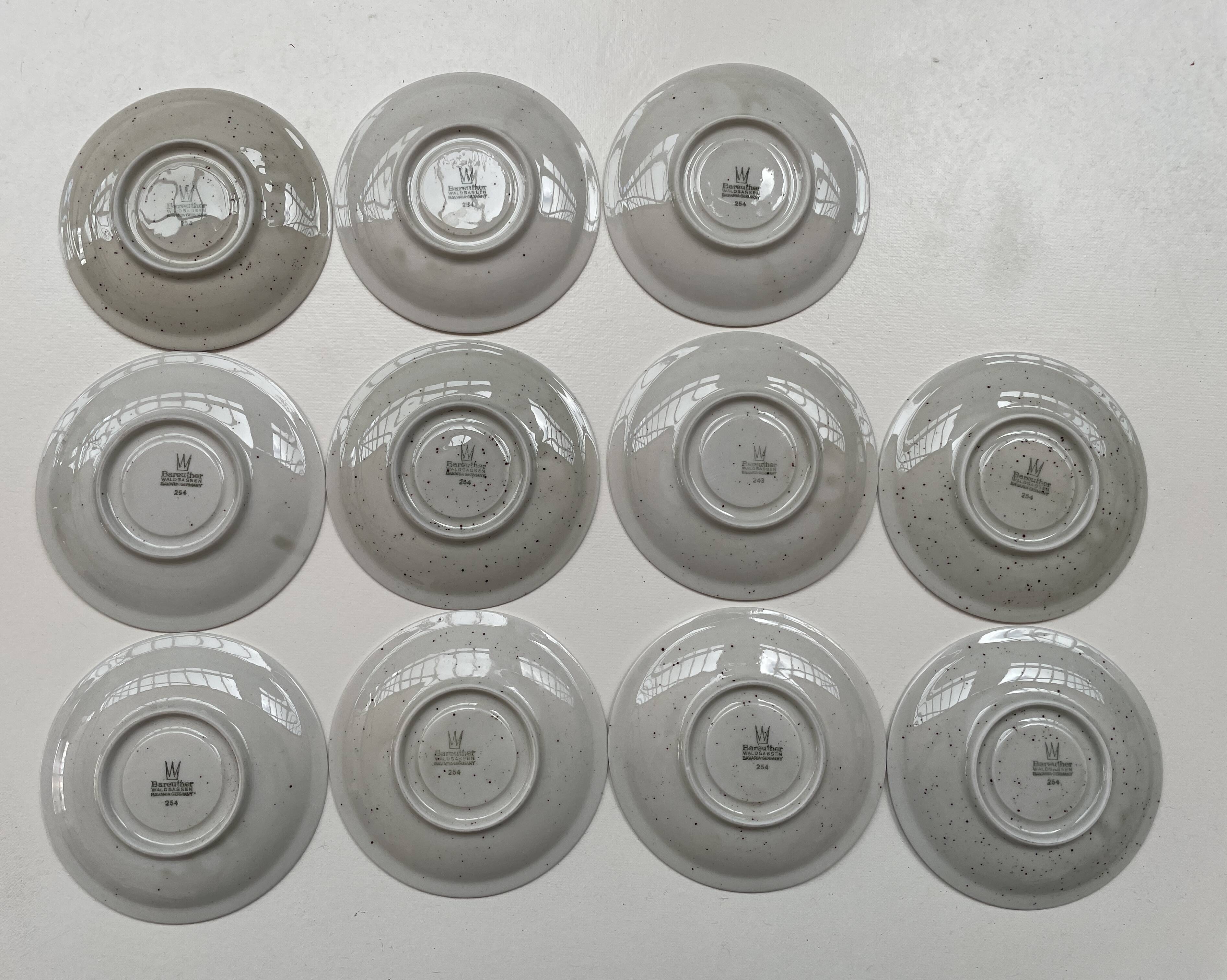 Vintage Bavaria coffee service – porcelain – blue flowers – 24 pieces – 70s