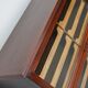 English Haberdashery Shop Cabinet with Glass Fronted Folding Doors, Ca 1920