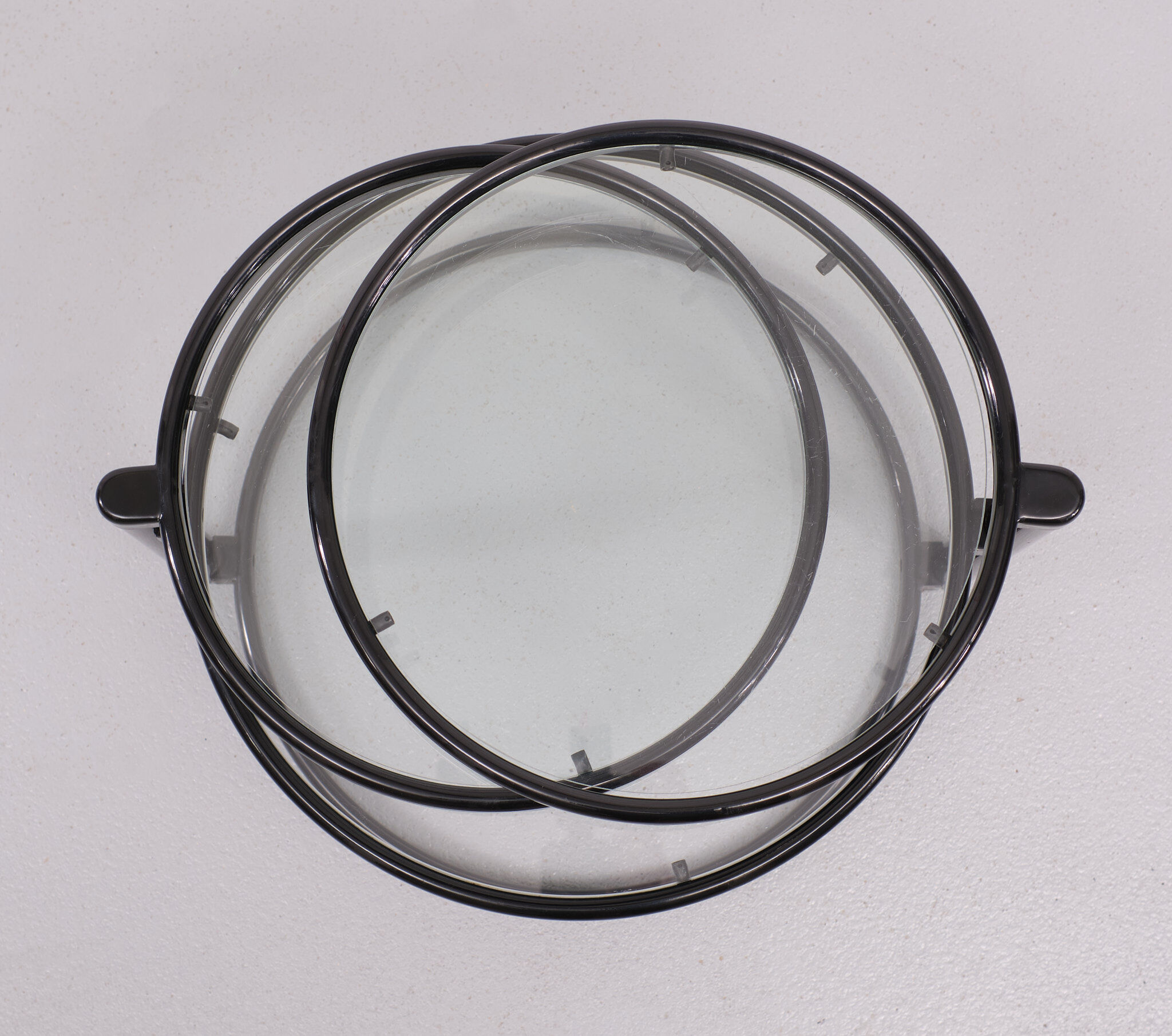 Black swivel coffee table