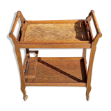 Service with chestnut wheels trolley
