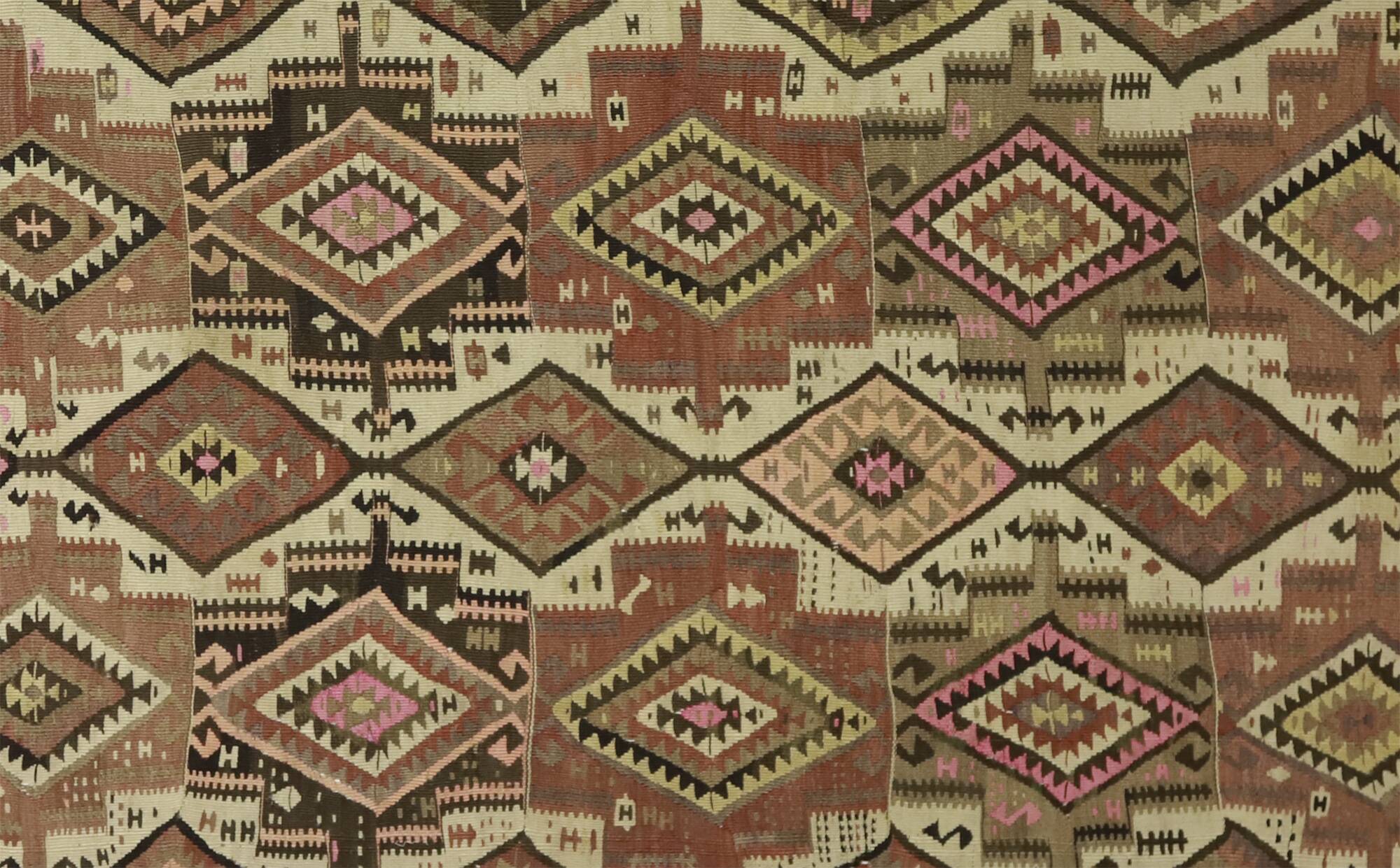 Kilim Kars Anatolia 168x360 cm Fertility Pattern Handwoven Vintage