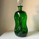 Holmegaard green decanter vintage  danish by jacob e bang