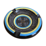 Quimper HB Hubandière earthenware ashtray, vintage decorative ashtray