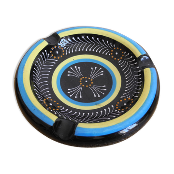 Cendrier faïence Quimper HB Hubandière déco vintage ashtray