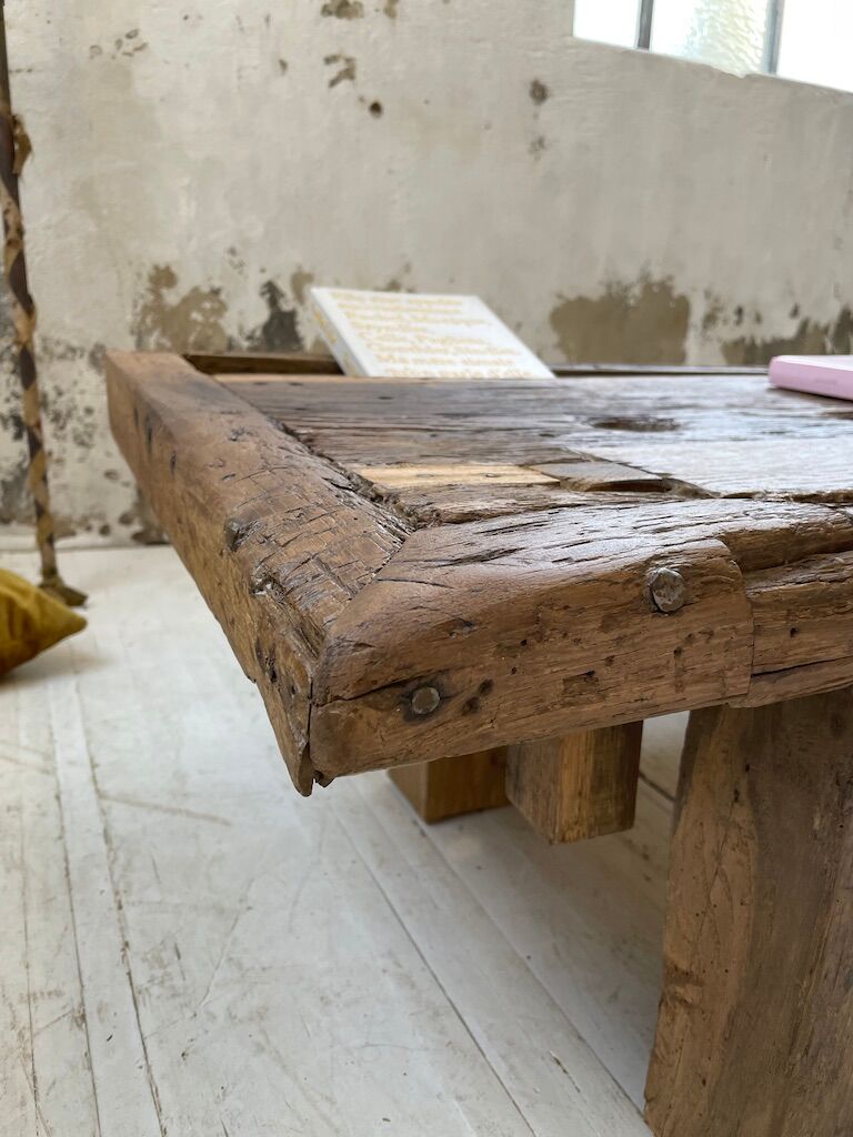 Brutally artisanal oak coffee table
