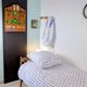 Vintage folding bed – wood and metal – 206 cm – rustic charm and practicality