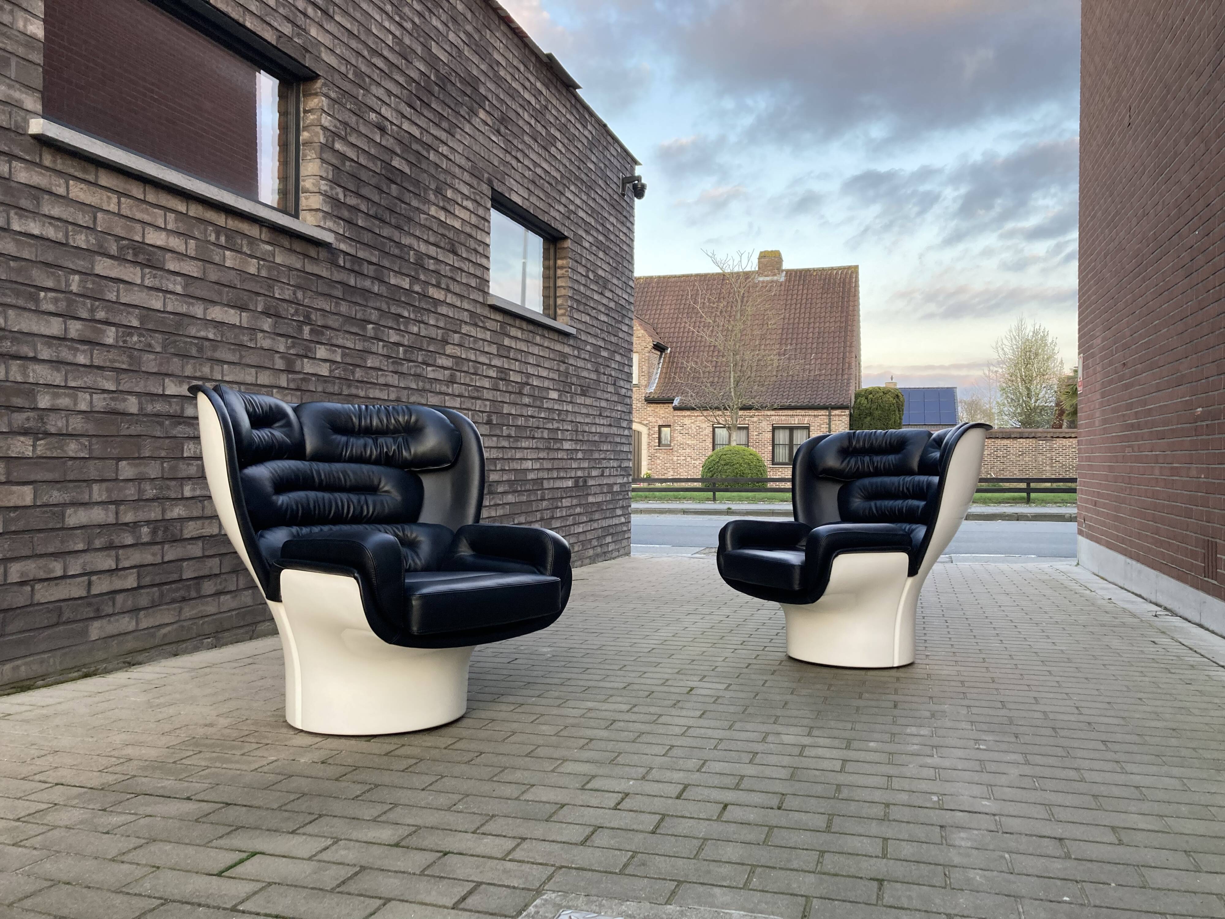 Joe Colombo Elda design armchair, Longhi edition