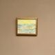 Mid-Century Oil on Panel "Waves" by Aline Rolfstadius, Vintage & Framed 28×22cm