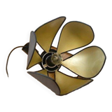 Vintage black and gold petal corolla suspension