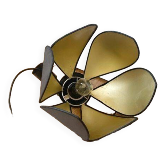 Vintage black and gold petal corolla suspension