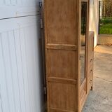 Art Deco asymmetrical glass Parisian wardrobe 1930