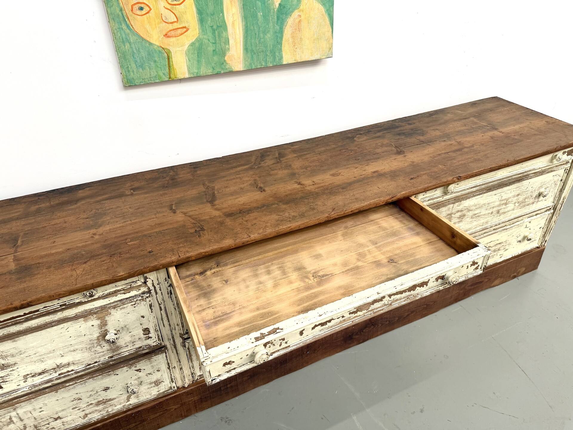 Large antique haberdashery cabinet, circa 1900