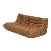 Ligne Roset Togo 3-seater in cognac leather